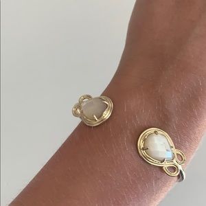 KENDRA SCOTT Gold and Opal Cuff Bracelet